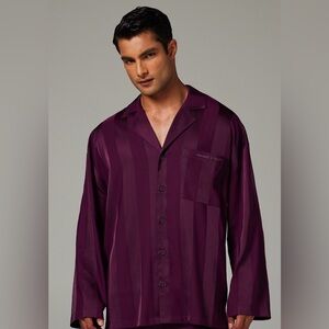 Savage X Fenty Night Star Chaser Purple Persuasion  Long Sleeve Sleep Top Size M
